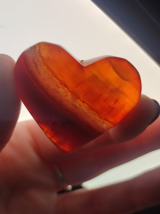 Corazón ágata Cornalina - N° 4