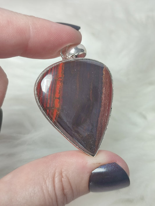 Colgante baño de plata con escolecita con estilbita n°3