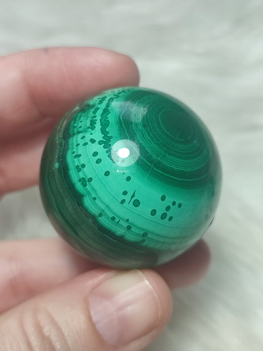 Esfera de malaquita extra n° 9 - video