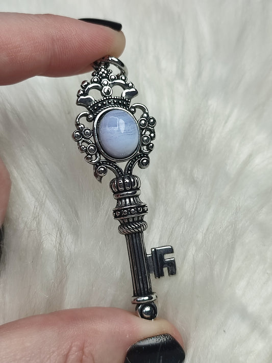 Colgante bisutería llave - diferentes minerales