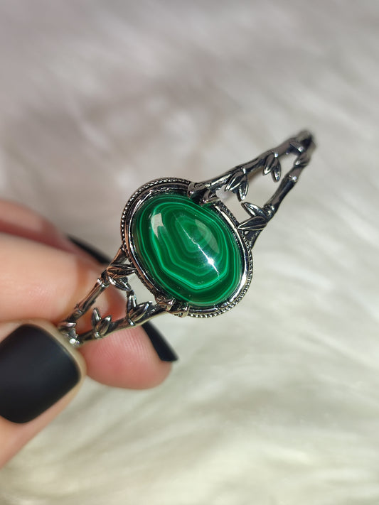 Brazalete ajustable con malaquita - n° 3