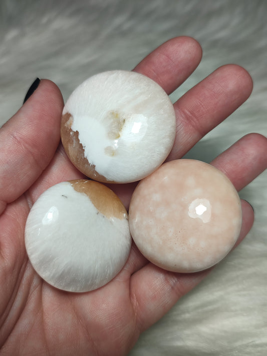 Rodado plano escolecita con estilbita- Vídeo para escoger