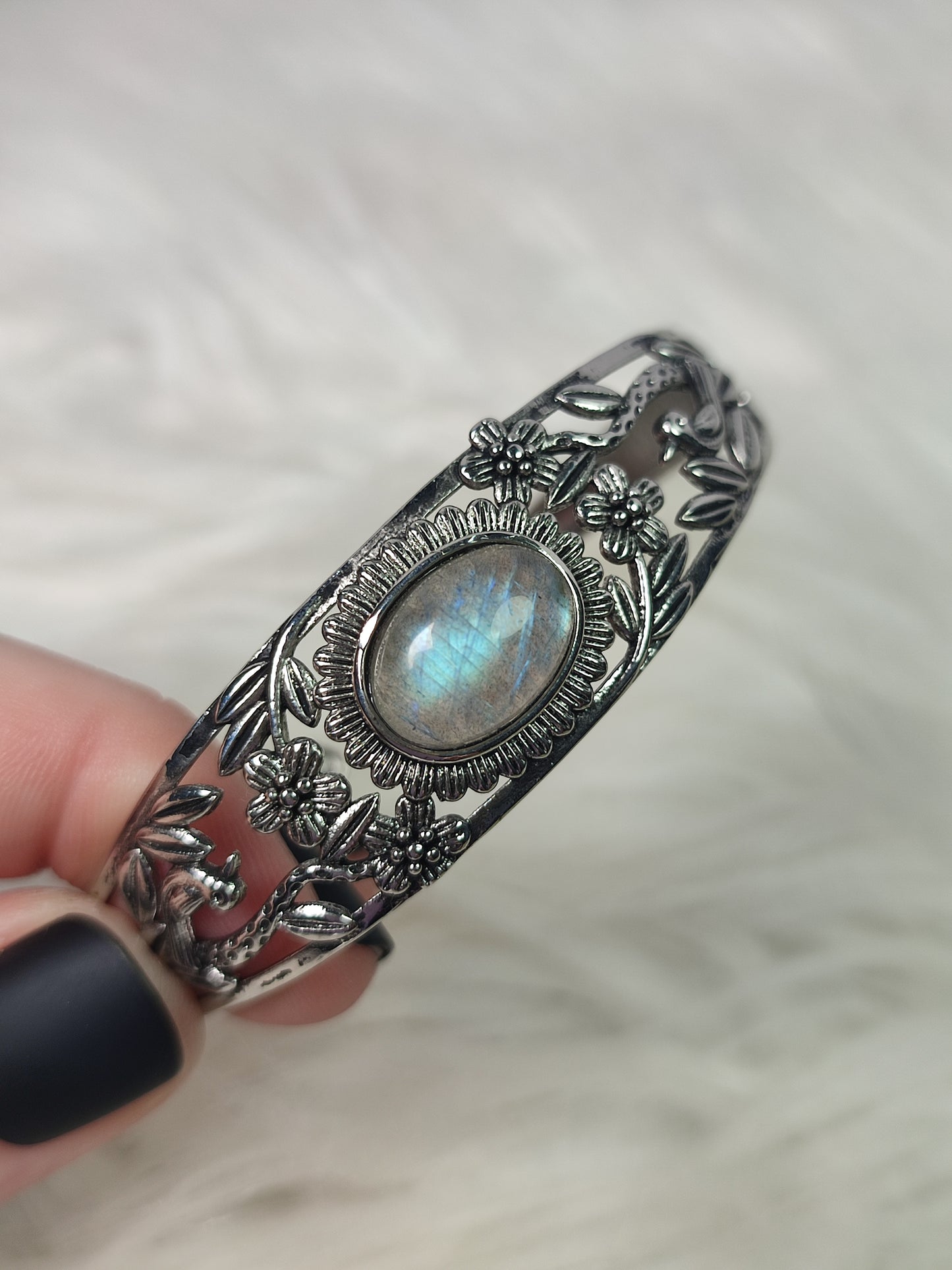 Brazalete ajustable con labradorita - n° 5
