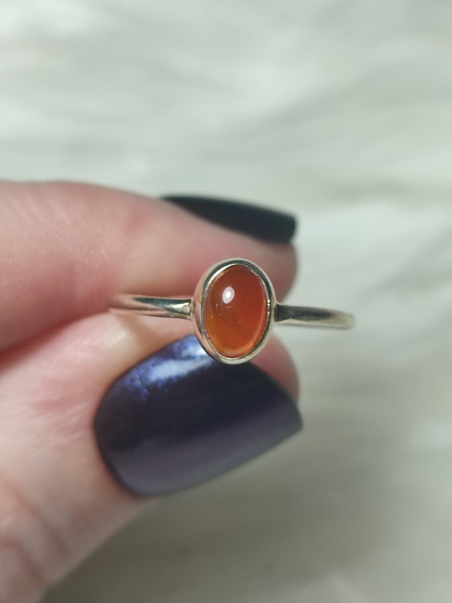 Anillo plata 925 con mineral 17.50 mm - Leer descripción