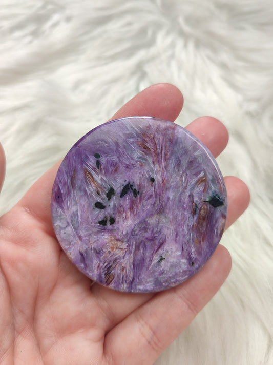 Placa o disco de Charoita alta calidad