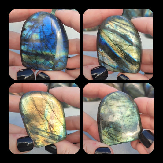 Medium Monolito labradorita flash - video