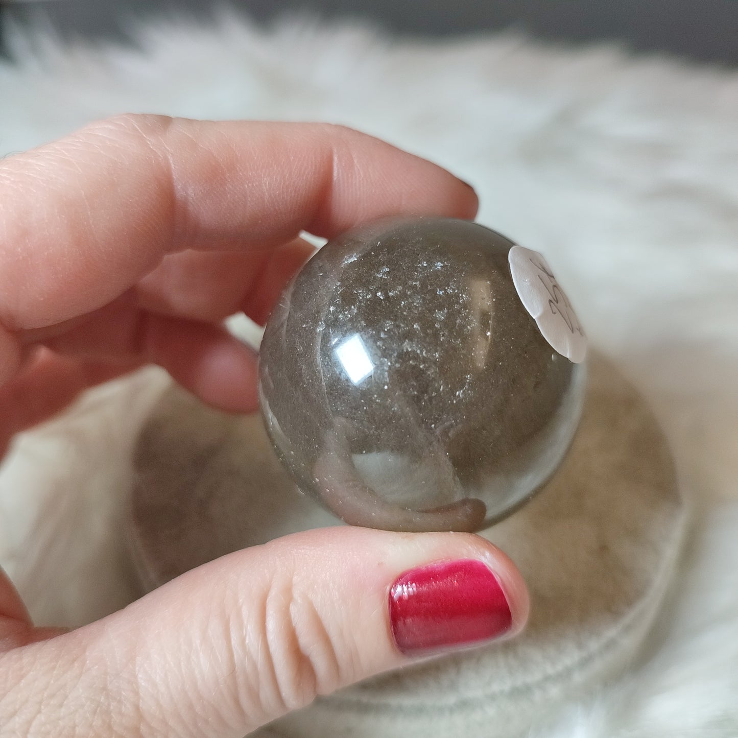 Esfera flúorita con mica