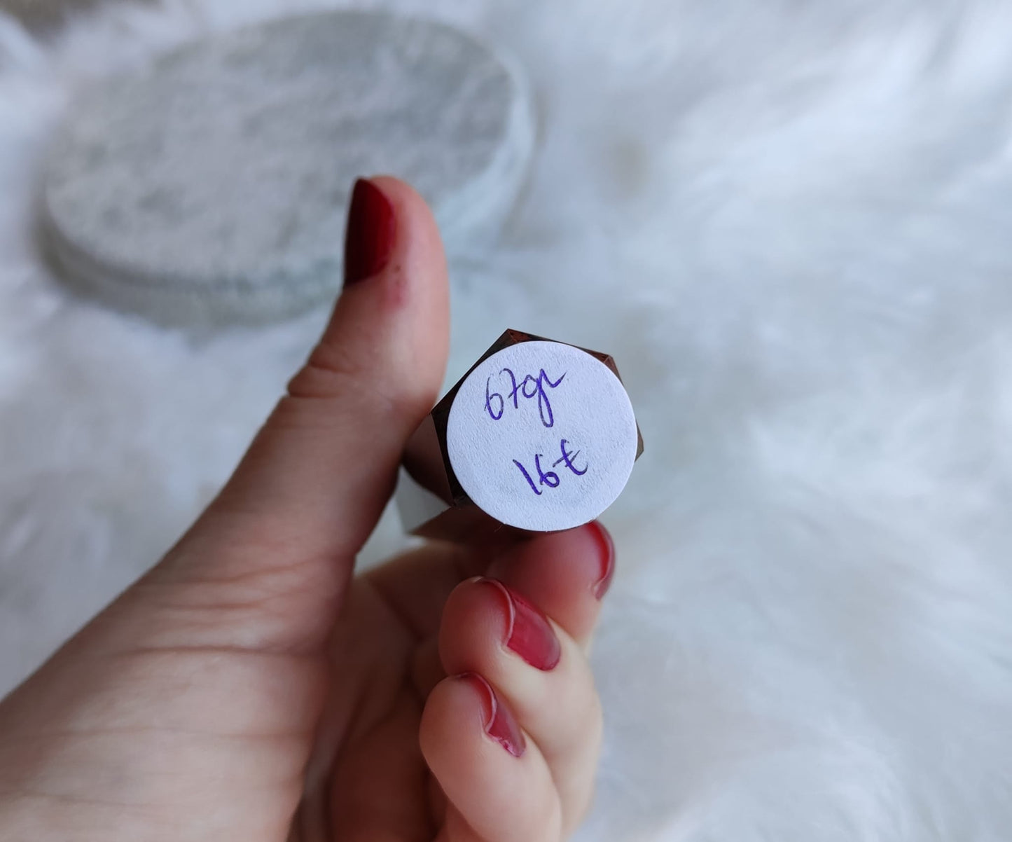 Punta obsidiana caoba 67