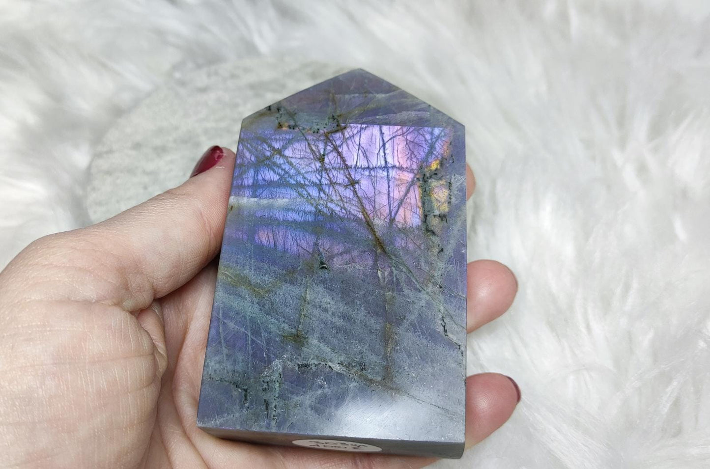 Punta labradorita morada 303