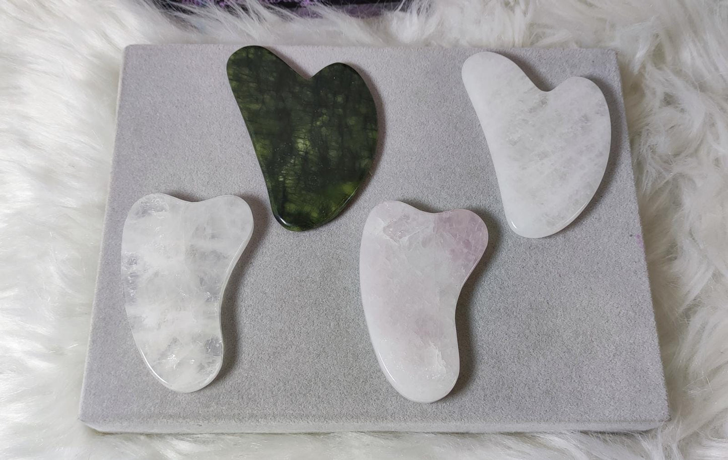 Masajeador - Gua sha - Varios Minerales