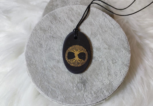 Colgante Shungit - Arbol Vida Yggfrasil