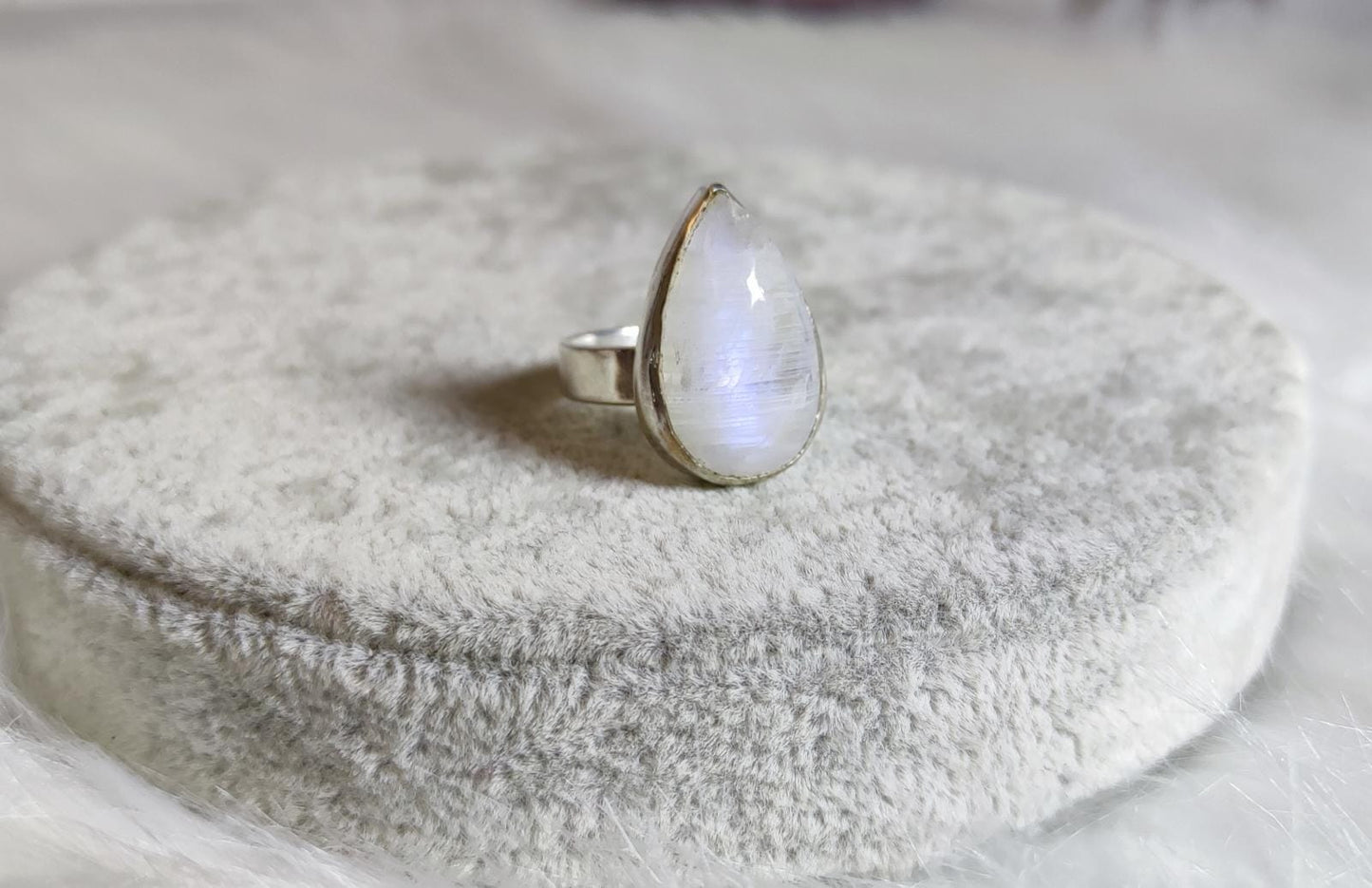 Anillo plata de ley 925 con piedra luna