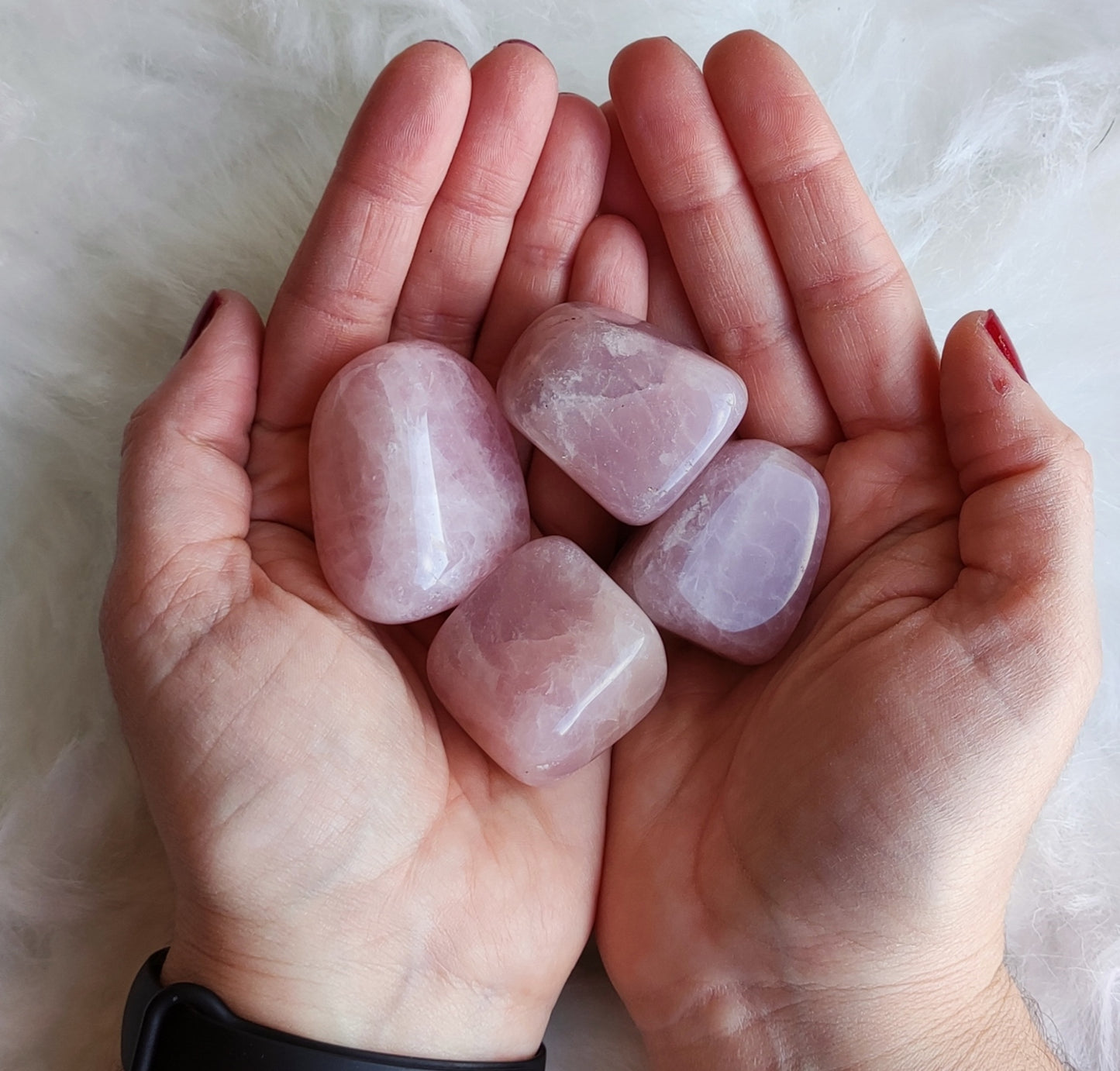 Canto rodado cuarzo rosa 3 tamaños