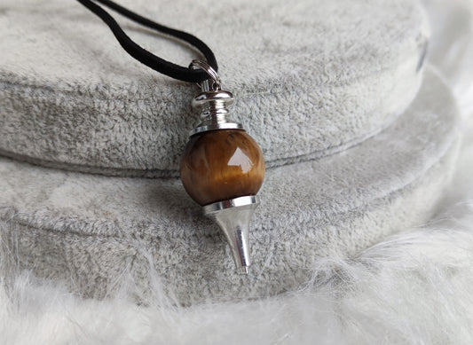 Collar péndulo ojo de tigre