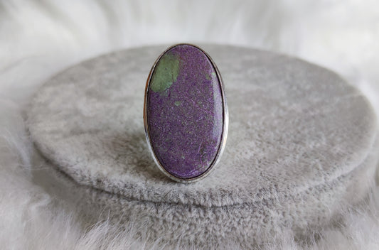 Anillo baño de plata con atlantisita