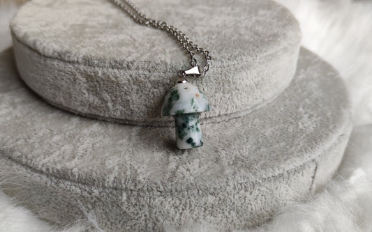 Colgante seta de agata arbol