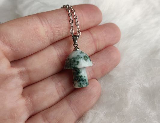 Colgante seta de agata arbol