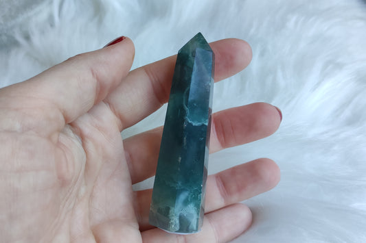 Punta de fluorita 58