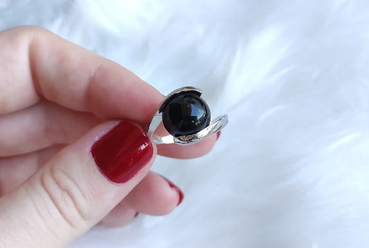 Anillo bisuteria y onix - Diferentes medidas