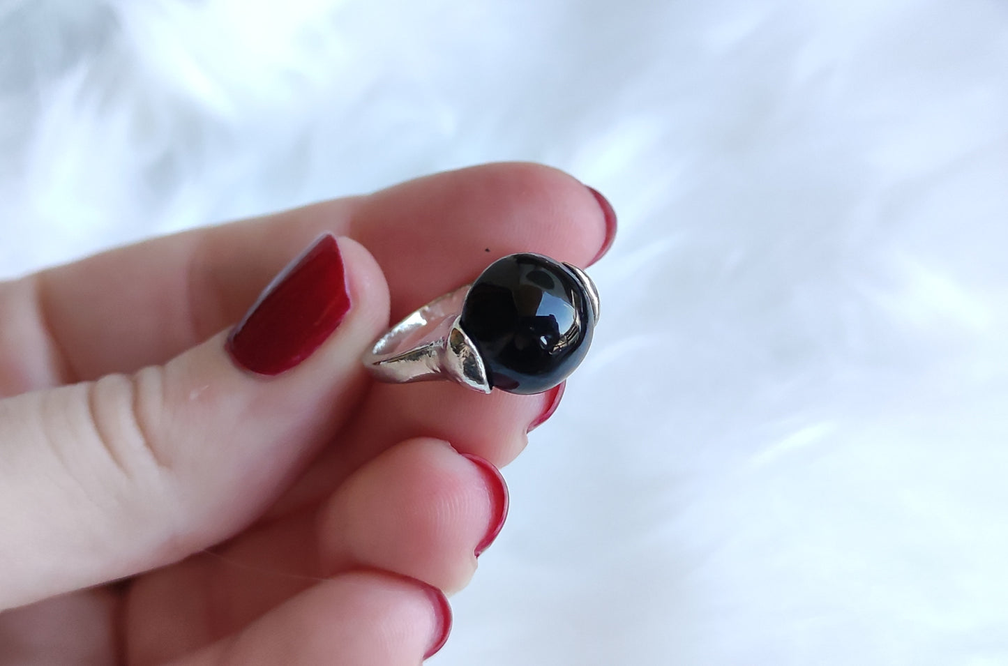 Anillo bisuteria y onix - Diferentes medidas