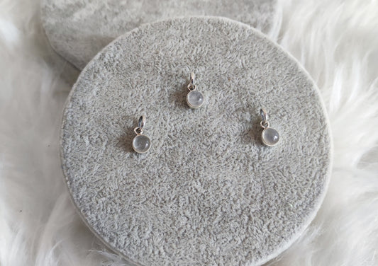 Colgante plata de ley 925 con piedra luna