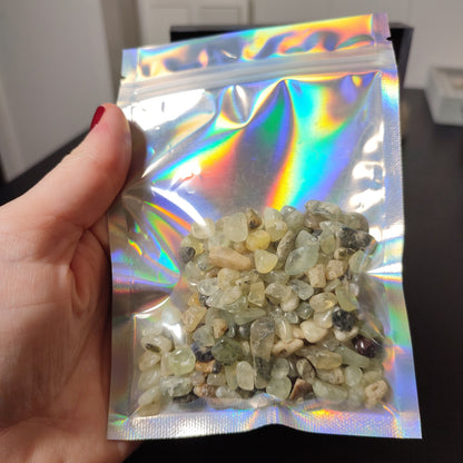 Pack chips, mini cuarzos y varitas de minerales varios modelos
