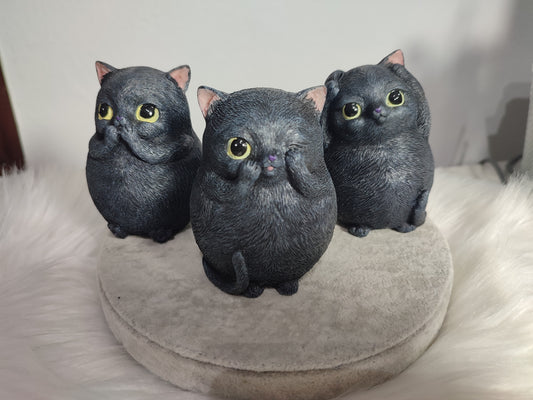 Trio Gatos negros - ver oír y callar