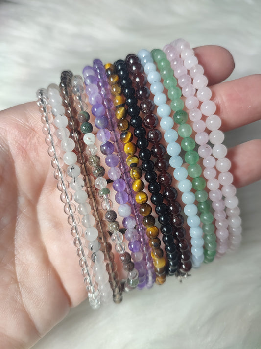 Tobillera o pulsera talla grande 20-25 cm - Diferentes minerales