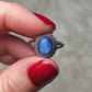 Anillo plata de ley 925 con cianita azul - Mod 1