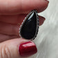 Anillo baño de plata con obsidiana dorada  - Ajustable 176