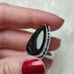 Anillo baño de plata con obsidiana dorada  - Ajustable 176