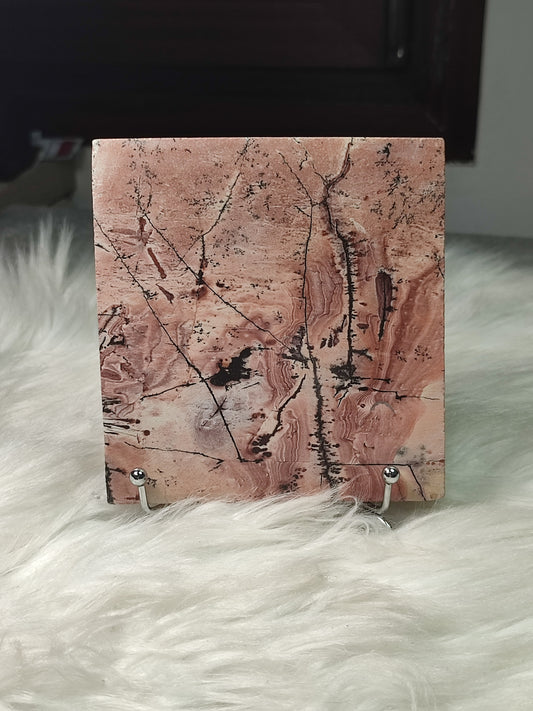 Placa jaspe chino con peana
