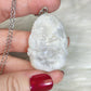 Colgante ganesha en acero con piedra luna  n° 14