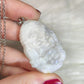 Colgante ganesha en acero con piedra luna  n° 14