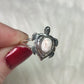 Anillo plata de ley 925 con larimar rosa / natrolita