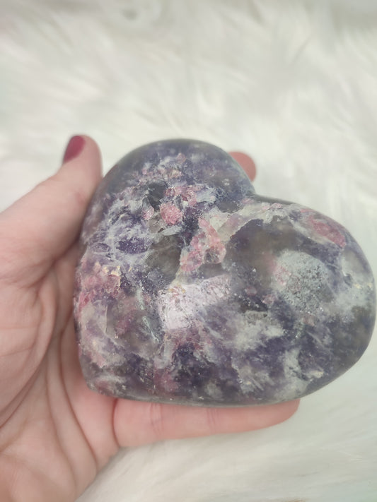 Corazón piedra unicornio 335 gramos