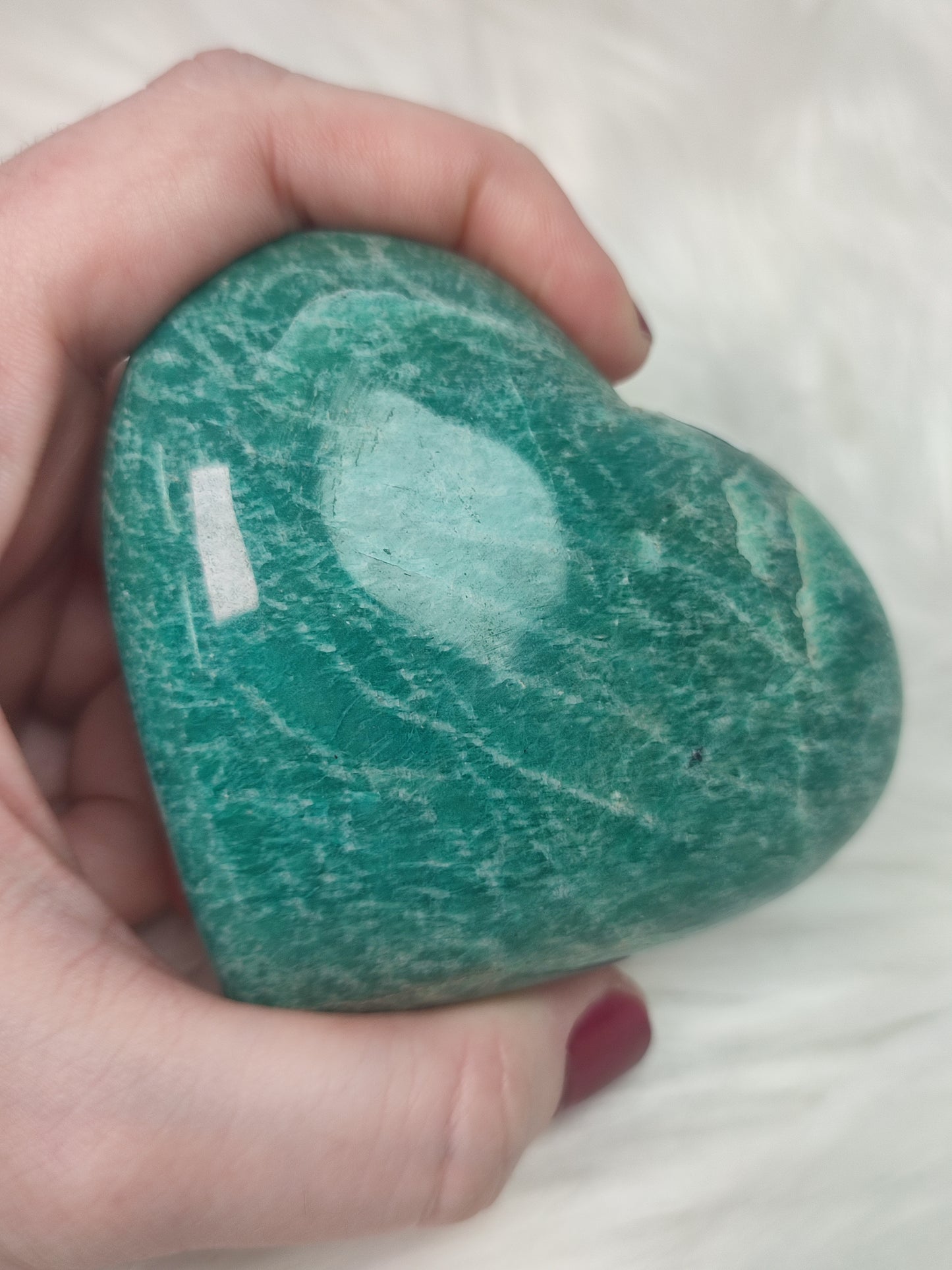 Corazón amazonita 221 gramos