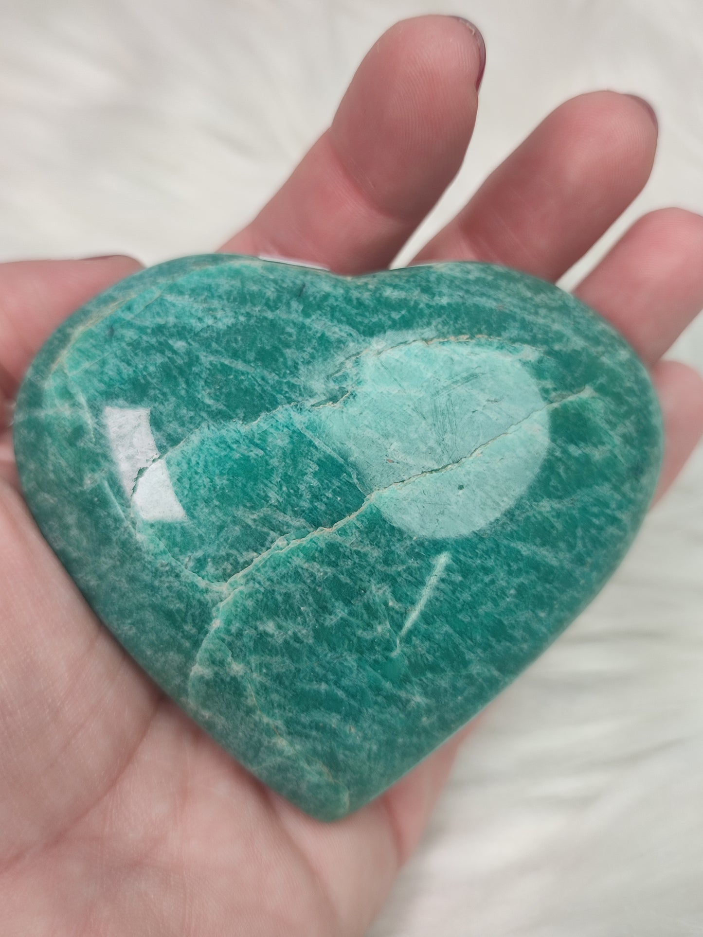 Corazón amazonita 221 gramos