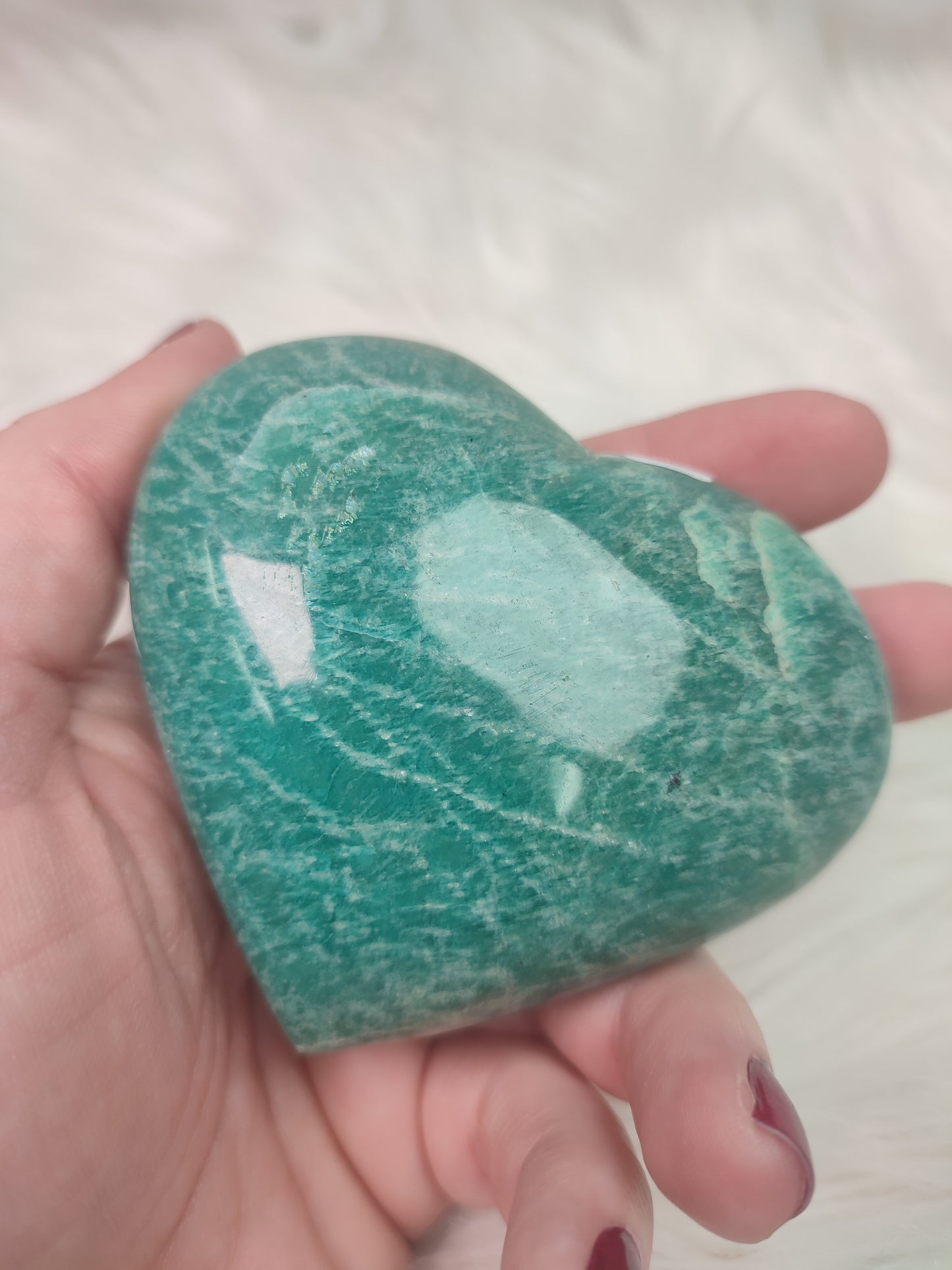 Corazón amazonita 221 gramos