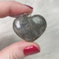 Colgante acero con corazón ágata musgo n° 225