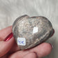 Corazón piedra luna negra latticce - Alta calidad