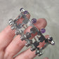 Brazalete baño de plata  con amatista - Buda