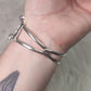 Brazalete baño de plata  con amatista - Buda