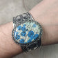 Brazalete baño de plata  con k2