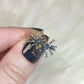 Anillo araña plata de ley 925 con rutilo n° 43