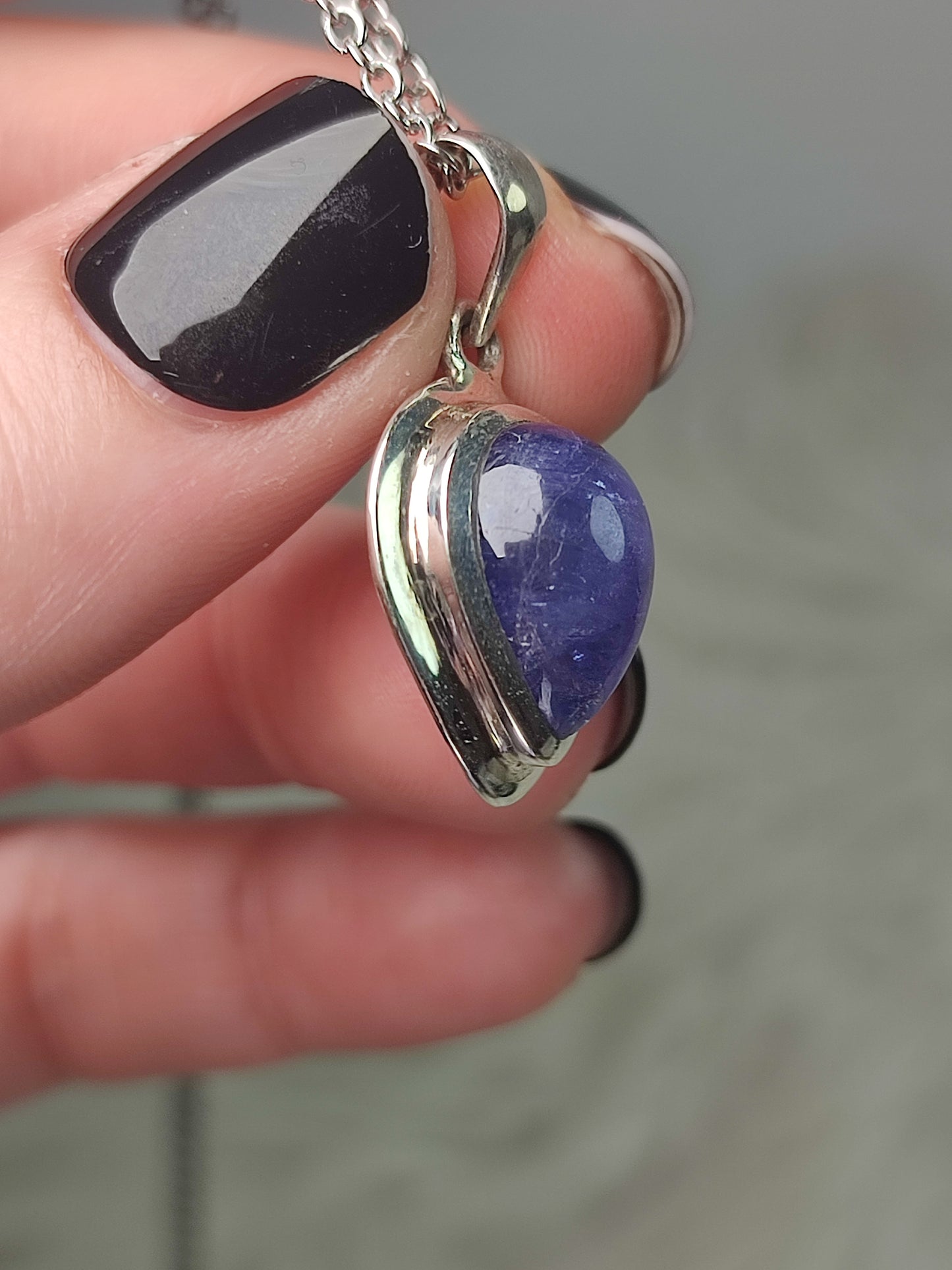 Colgante plata 925 y tanzanita