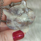Colgante tigre en acero con piedra luna mix con sol n° 22 - VIDEO