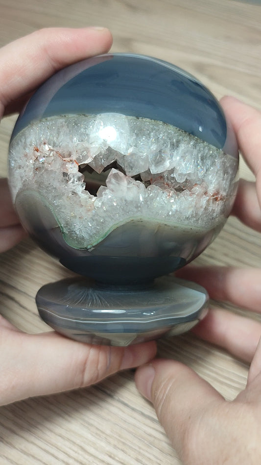 Esfera ágata cristalizada 735 gr