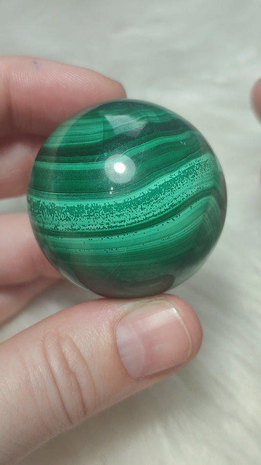 Esfera de malaquita extra n° 25 - video