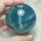 Esfera fluorita Azul alta calidad 415 gramos